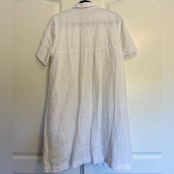 J. Jill Love Linen Button Down A Line Dress - Picture 3 of 7